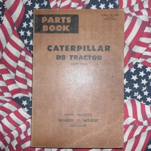 Caterpillar D8 Tractor Part Book 2U15001 Direct Drive