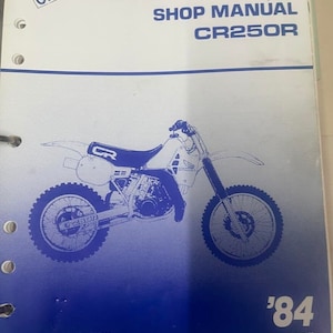 1984 Honda Cr250r Cr 250 R Service Shop Repair Manual Oem