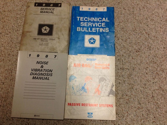 1986 Dodge D/W 100-350 Truck, Ramcharger Shop Manual DPRC-197-86TSM