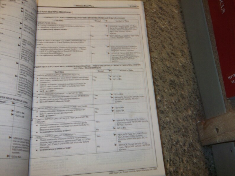 1996 Lincoln Town Car Service Shop Manual Set Oem 96