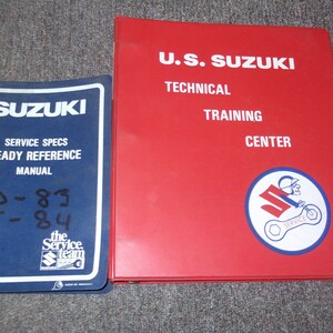1982 1983 1984 1985 Suzuki DR125 DR 125 Repair Service Manual Set 995004100003e