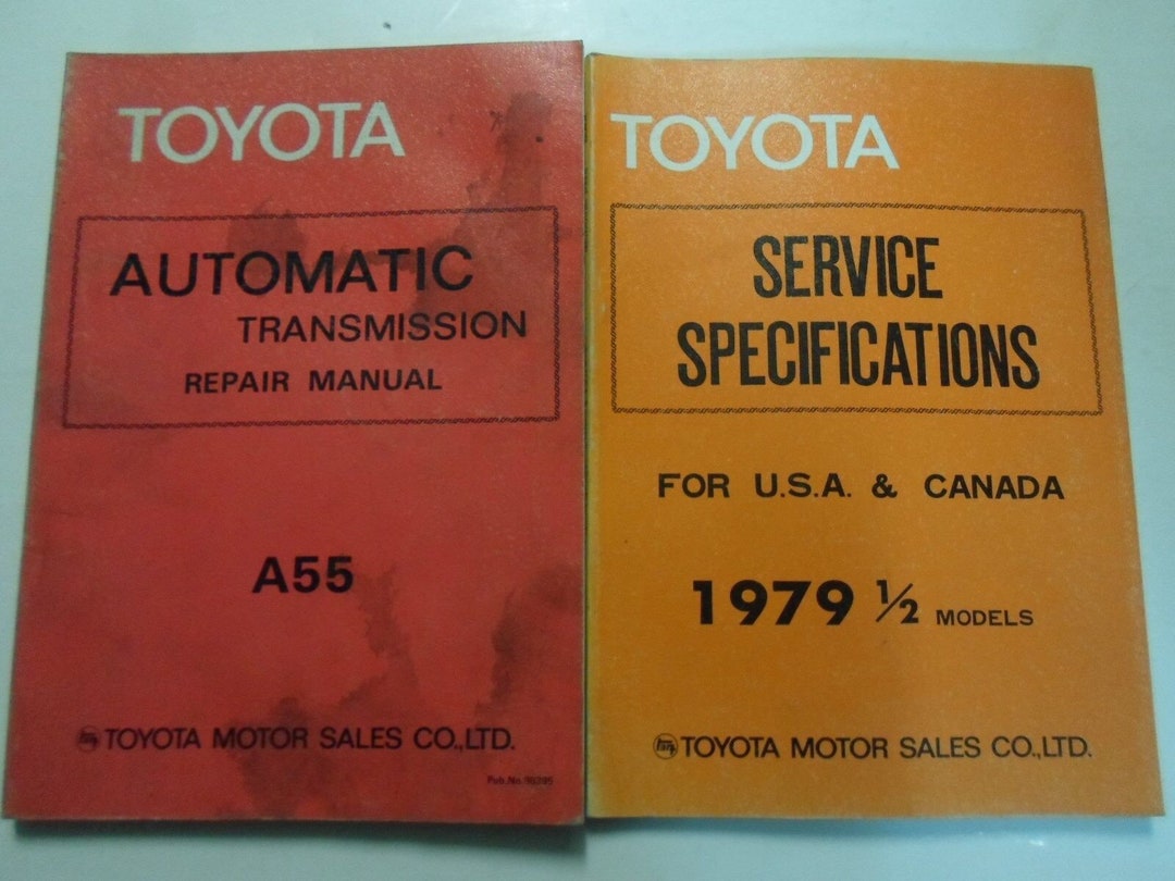 1979 Toyota Tercel A55 Transmission Service Repair Shop Manual Set OEM ...