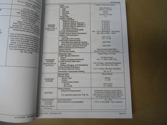 1998 Mercury 25 BigFoot Fourstroke Service Manual… - image 4