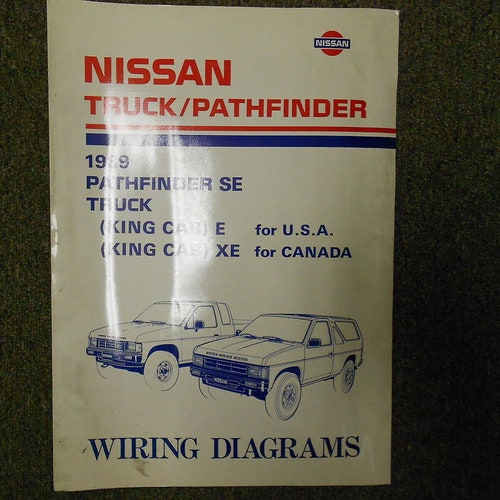 1989 Nissan Truck Pathfinder Wiring shops Diagram Service Repair Shop Manual FACTORY x