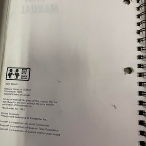 1992 Sea-Doo 5805 5851 5812 5860 Service Repair Shop Manual OEM 219100006 image 3