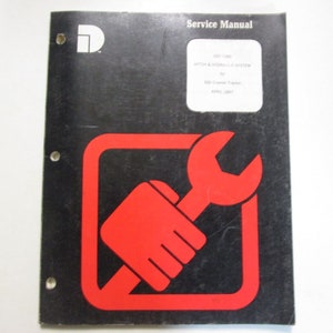 1967 Dresser 500 Crawler Tractor Hitch & Hydraulic System Service ManualGSS-1380