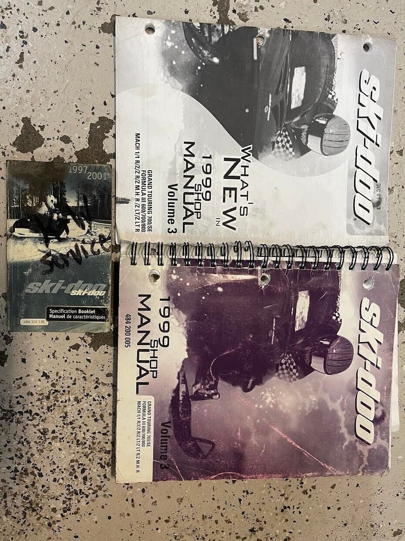 1999 Ski Doo Grand Touring 700/SE Formula III Mach Service Shop Manual Set OEM image 2