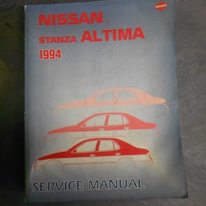 1994 Nissan Stanza Altima Service Reparatiewerkplaats Werkplaatshandleiding Fabriek OEM