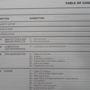 2001 Ski Doo Skandic Touring Formula MX Z Summit Service Manual OEM 484200022 image 6