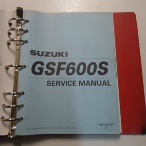 1999 2000 Suzuki Gsf600s Sy Service Repair Shop Manual Damaged Factory Oem 99 00