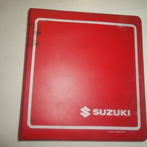 1990 Suzuki GSF400 Bandit Motorcycle Service Repair Manual WATER DAMAGED STAINED
