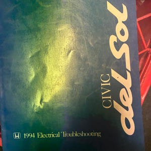 Manuale di risoluzione dei problemi elettrici della Honda Civic Del Sol del 1994 (ETM EWD)