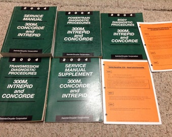 2004 Chrysler 300M Concorde DODGE Intrepid Service Shop Repair Manual Set W LOTS