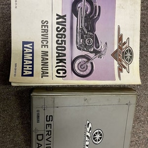 Yamaha VSTAR XVS650AK Service Repair Shop Workshop Manual Set W Specifications