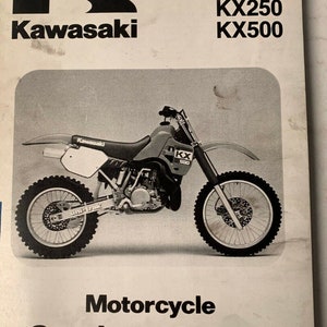 1988 KAWASAKI KX125 KX250 KX500 Service Repair Shop Manual OEM 99924-1101-01