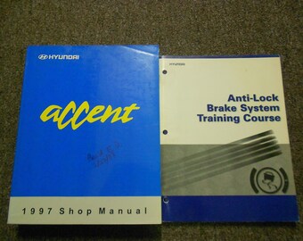 1997 Hyundai Accent Service Repair Shop Manual Set Oem Factory Book 97