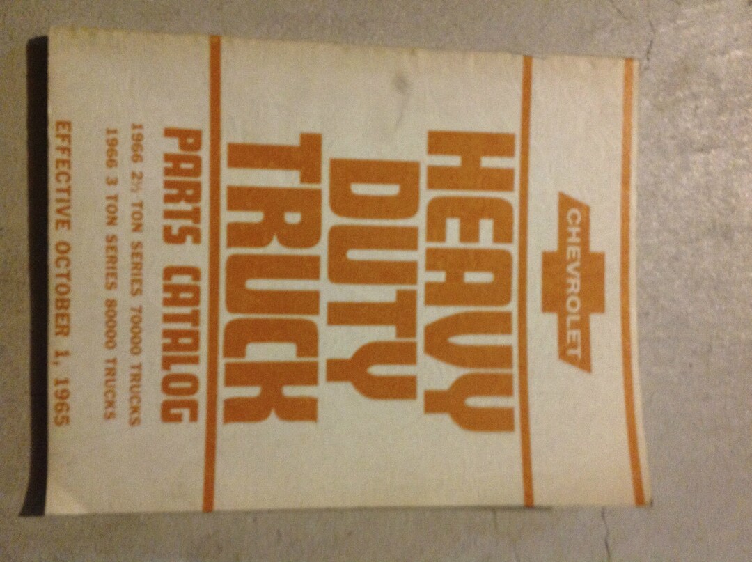 1966 Chevrolet Chevy Heavy Duty Trucks Parts Catalog Manual Series 70