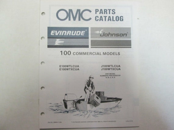 1987 OMC Johnson Evinrude 100 Commercial Models P… - image 1