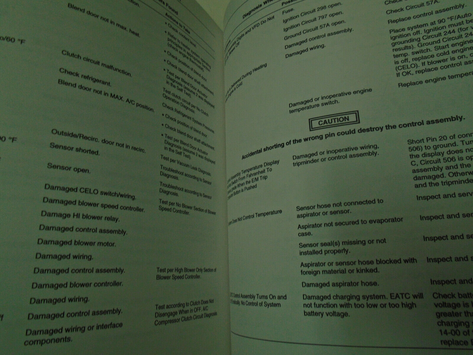 19931997 Ford Automatic Climate Temperature Control Eatc Satc Service