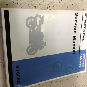 1988 1989 1991 1994 1996 Honda VT600C Shadow VLX Service Repair Shop Manual NEW
