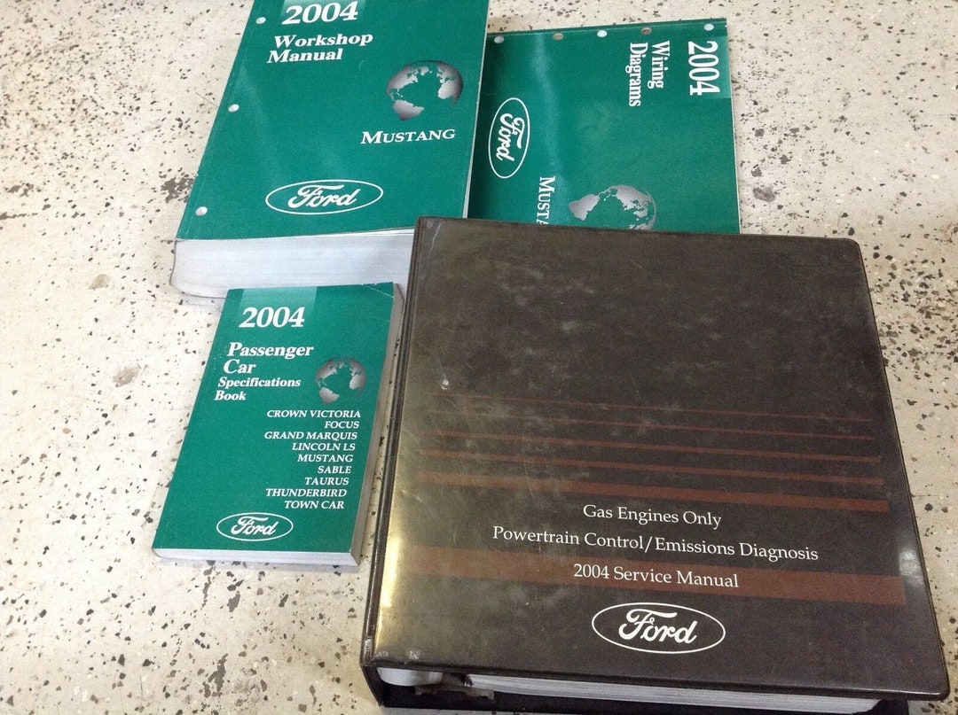 2004 Ford Mustang Gt Cobra Mach Service Shop Repair Manual Set Etsy