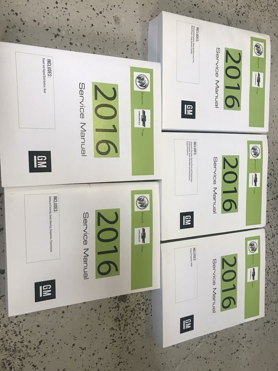 2016 Buick Encore & Chevy Trax Service Shop Repair Manual Set Factory New