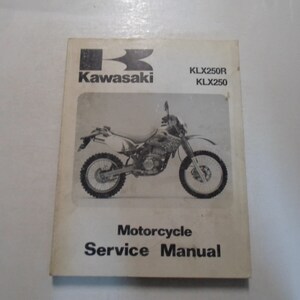 1993 1994 Kawasaki Klx250r Klx250 Service Repair Shop Manual  Oem