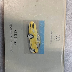 2002 Mercedes Benz Slk Class Models Owners Owner Operators Manual Oem