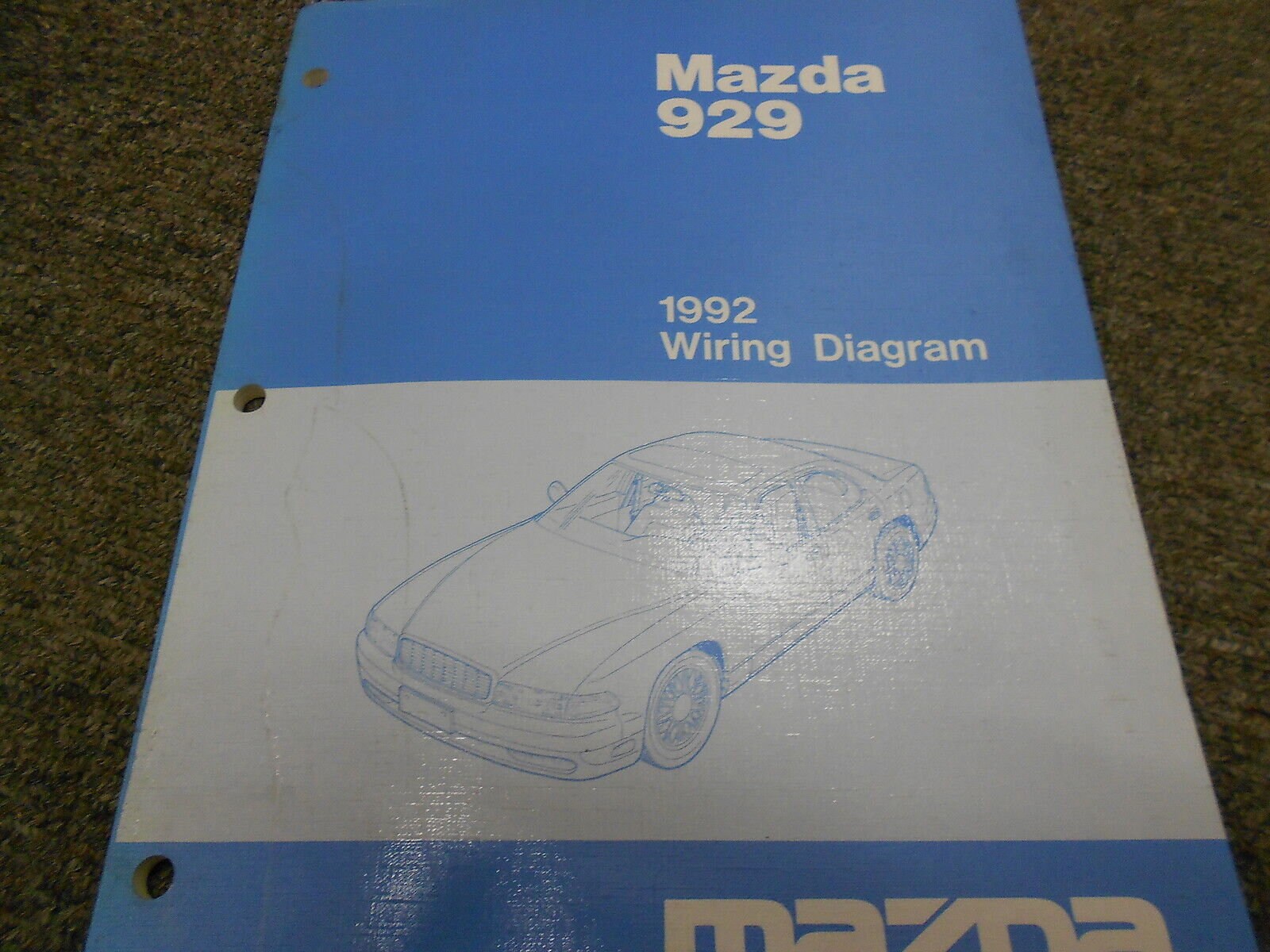 992 Mazda 929 Electrical Wiring Diagram Service Repair Manual OEM
