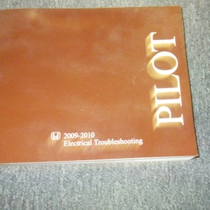2009 Honda Pilot Electrical Troubleshooting Wiring Diagram Service Shop Manual