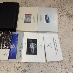 2000 Mercedes S Class S430 S500 S55 S600 Operators Owners Manual Factory Set X