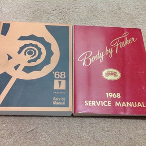 1968 Pontiac Firebird Gto Lemans Bonneville Catalina Service Repair Manual Set