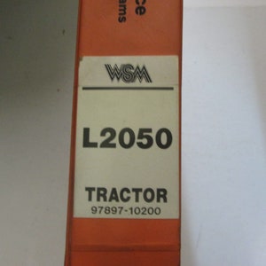Reliure de manuel d&#39;atelier de tracteur Kubota L2050 97897-10200 Kubota d&#39;occasion Oem