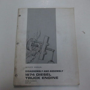 Caterpill 1674 Diesel LKW Motor Demontage Montage Service Handbuch STAINED