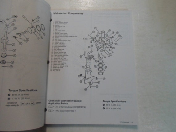 1995 Force Outboards Technicians Handbook Manual … - image 8