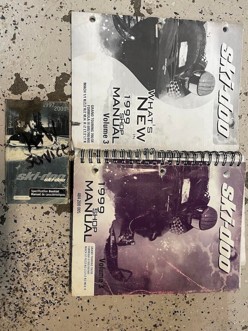 1999 Ski Doo Grand Touring 700/SE Formula III Mach Service Shop Manual Set OEM image 1
