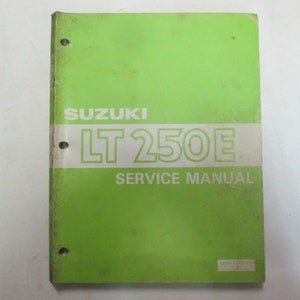 Suzuki Atv Lt250e Service Repair Shop Manual 99500-42010-01E Factory Oem ***