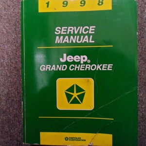 1998 Jeep Grand Cherokee Service Shop Workshop Repair Manual Factory Oem