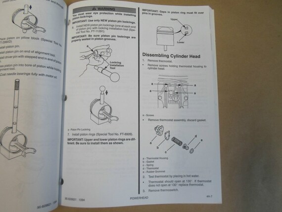 1995 Force Outboards 40/50 HP Service Shop Repair… - image 7