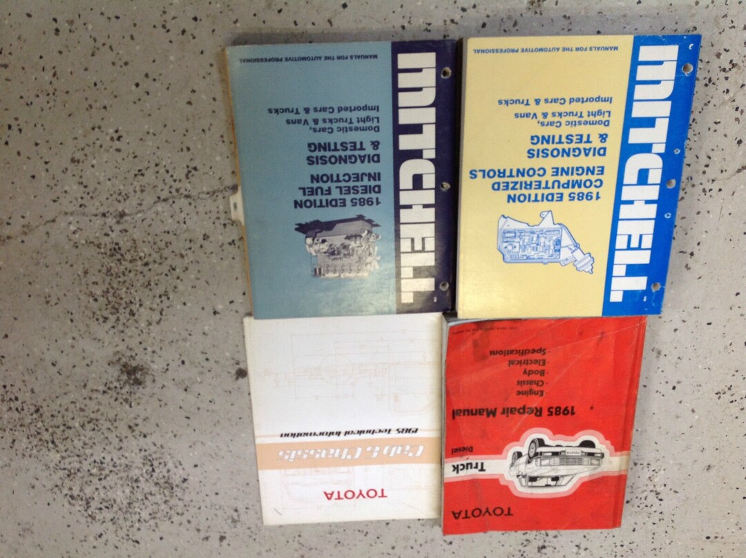 1985 Toyota TRUCK DIESEL Service Shop Repair Manual Set W Cab Chassis