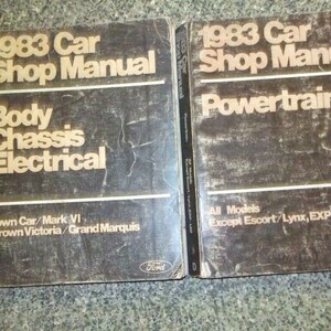 1983 Ford Crown Victoria Service Shop Werkplaats Reparatiehandleiding Set Fabriek Oem