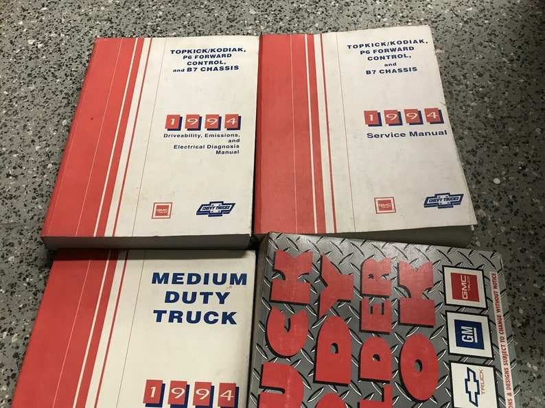 1994 Chevy GMC Topkick Kodiak Truck P6 Motorhome B7 Bus Service Shop