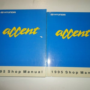 1995 Hyundai Accent Service Repair Shop Manual Set