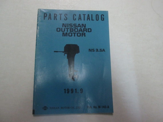 1991 Parts Catalog Nissan Outboard Motor Ns 3.5A … - image 1