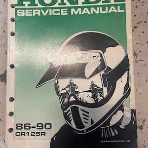 1986 1989 1990 1991 Honda CR125R Servicereparatiewerkplaats Handleiding OEM