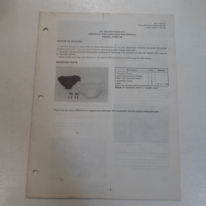1990 Kawasaki JF650-A6 Jet Ski Watercraft Assembly & Preparation Manual OEM SEP