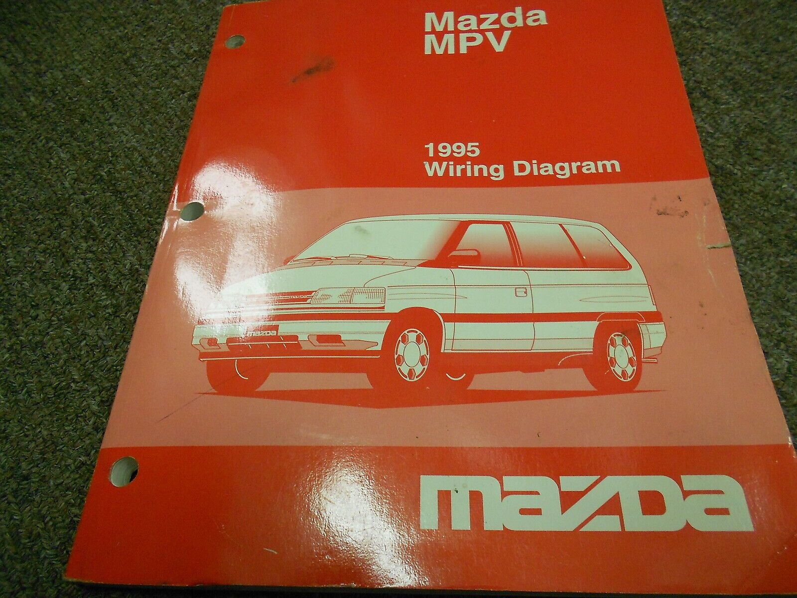1995 Mazda MPV Van Electrical Wiring Diagram Service Repair Shop