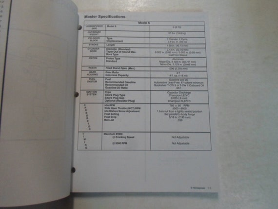 1995 Force Outboards Technicians Handbook Manual … - image 6