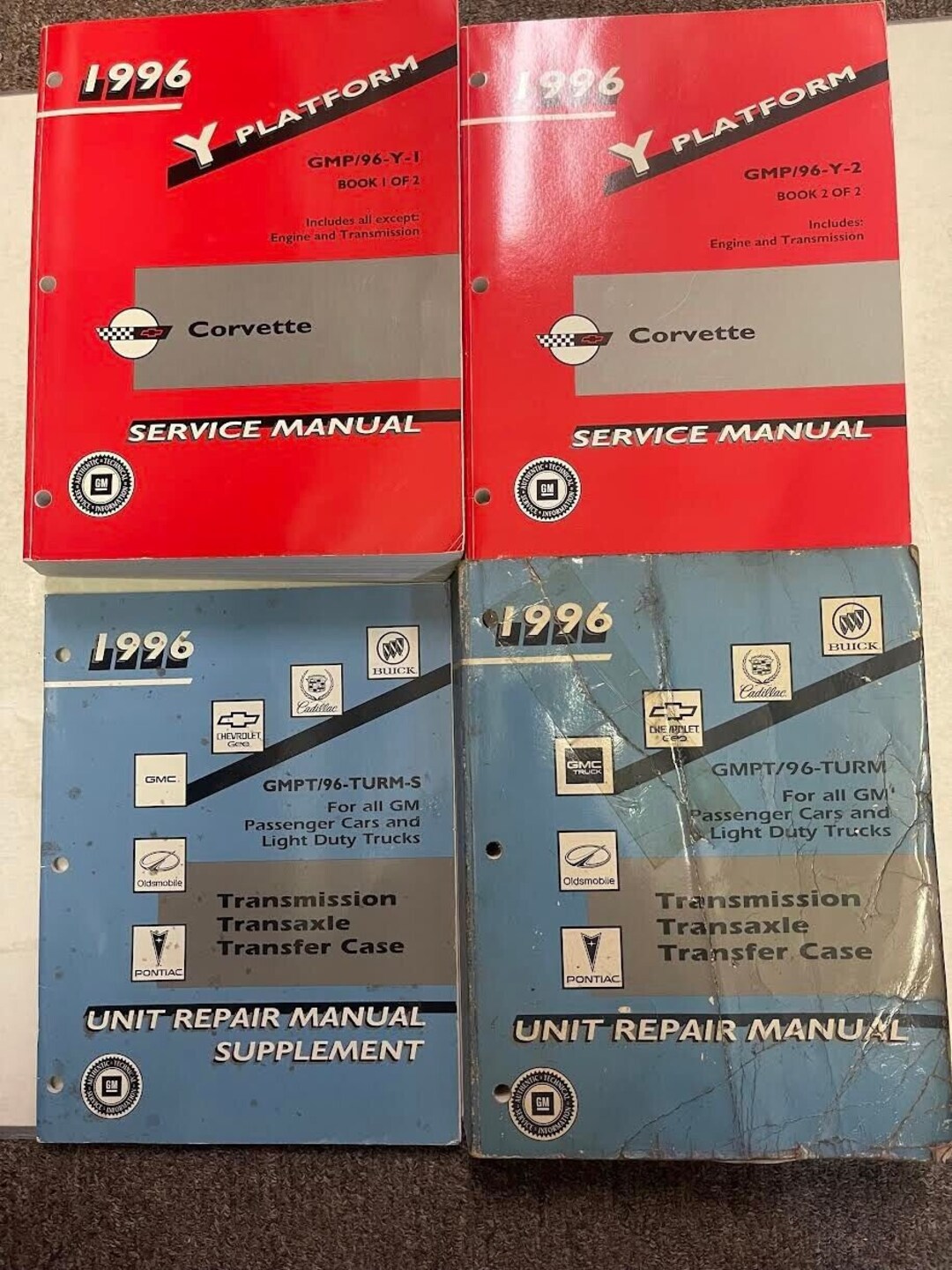 1996 Chevrolet Chevy CORVETTE Service Repair Shop Manual Set