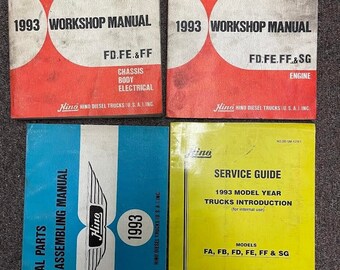 1993 Hino Truck Fd Fe Ff Workshop Service Repair Shop Manual Set Diesel + More